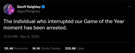 闖入TGA頒獎典禮的神秘少年究竟是誰？