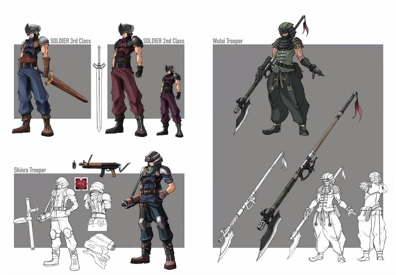 《FF7:核心危機 重聚》設定集 滿滿的回憶向我襲來 《FF7:核心危機 重聚》設定集 滿滿的回憶向我襲來