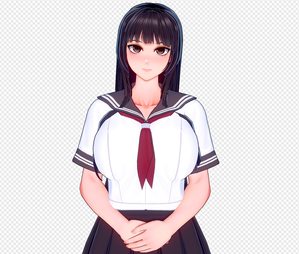 《戀活Sunshine》人物卡害羞黑長直分享 害羞黑長直妹子怎麽捏？