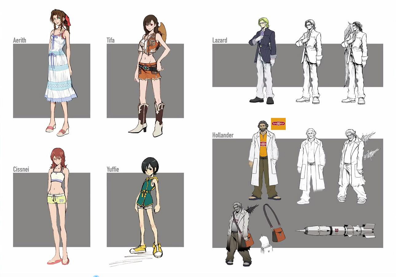 《FF7:核心危機 重聚》設定集 滿滿的回憶向我襲來 《FF7:核心危機 重聚》設定集 滿滿的回憶向我襲來