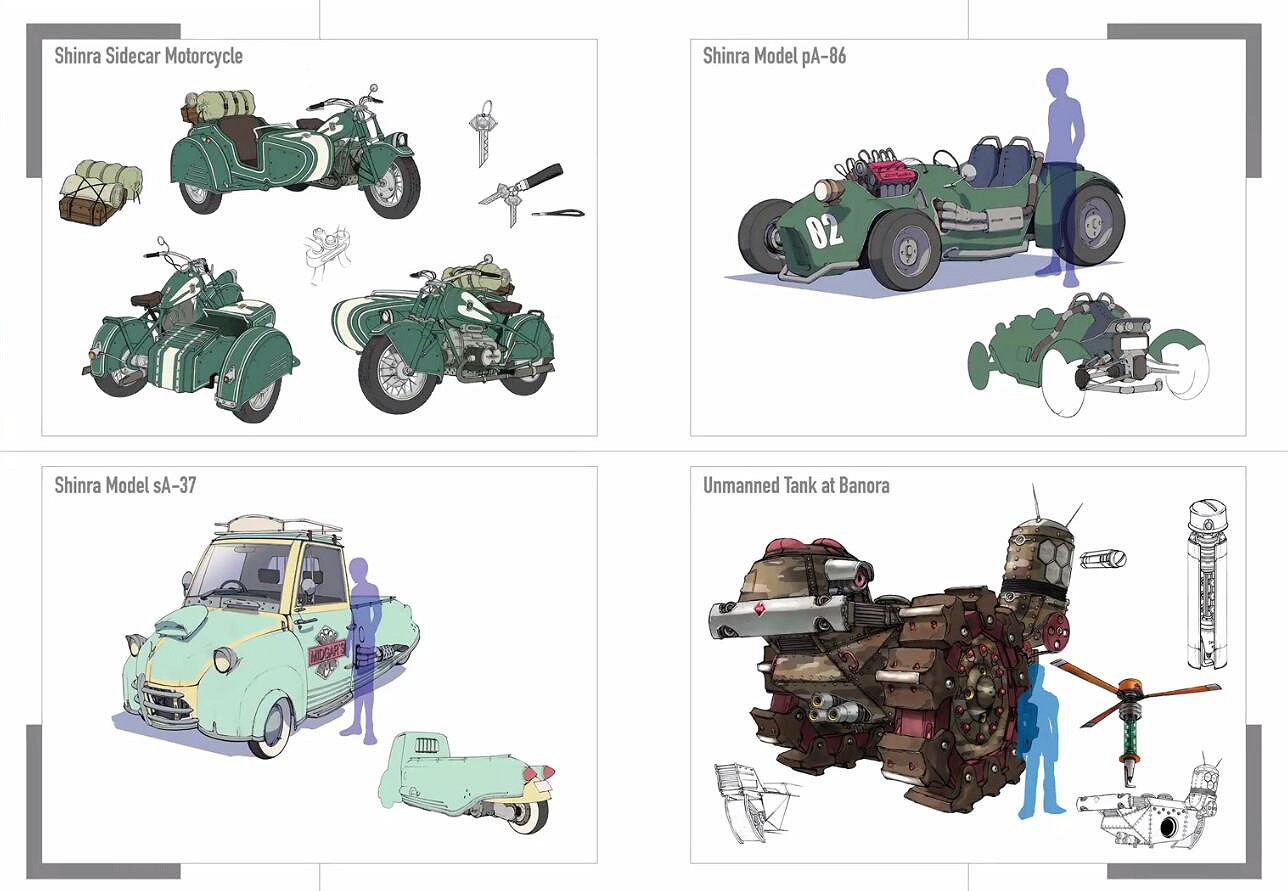 《FF7:核心危機 重聚》設定集 滿滿的回憶向我襲來 《FF7:核心危機 重聚》設定集 滿滿的回憶向我襲來