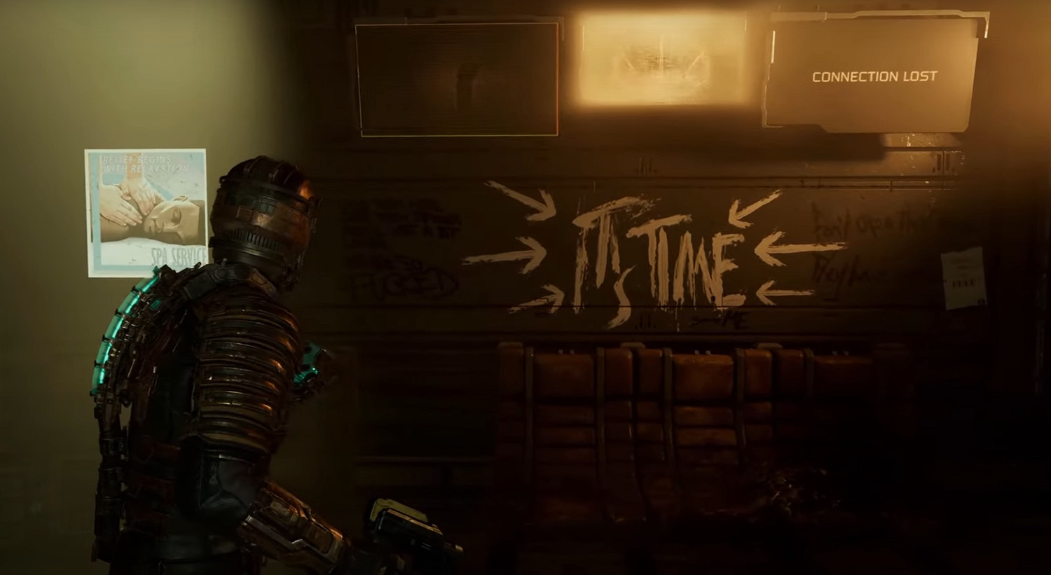 原版中模糊的文字在《死亡空間 重製版》中都能看清了