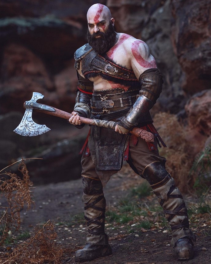 國外知名COS分享《戰神5》奎爺:完美還原硬漢形象! 國外知名COS分享《戰神5》奎爺:完美還原硬漢形象!