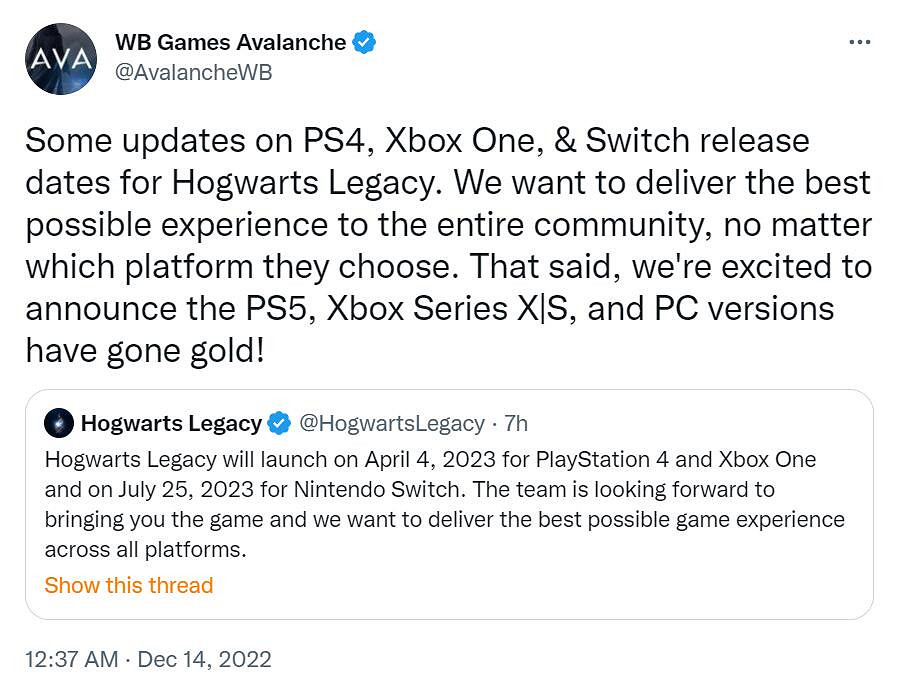 《霍格華茲之遺》送廠壓盤!PS4/XB1版跳票 7月上NS 《霍格華茲之遺》送廠壓盤!PS4/XB1版跳票 7月上NS