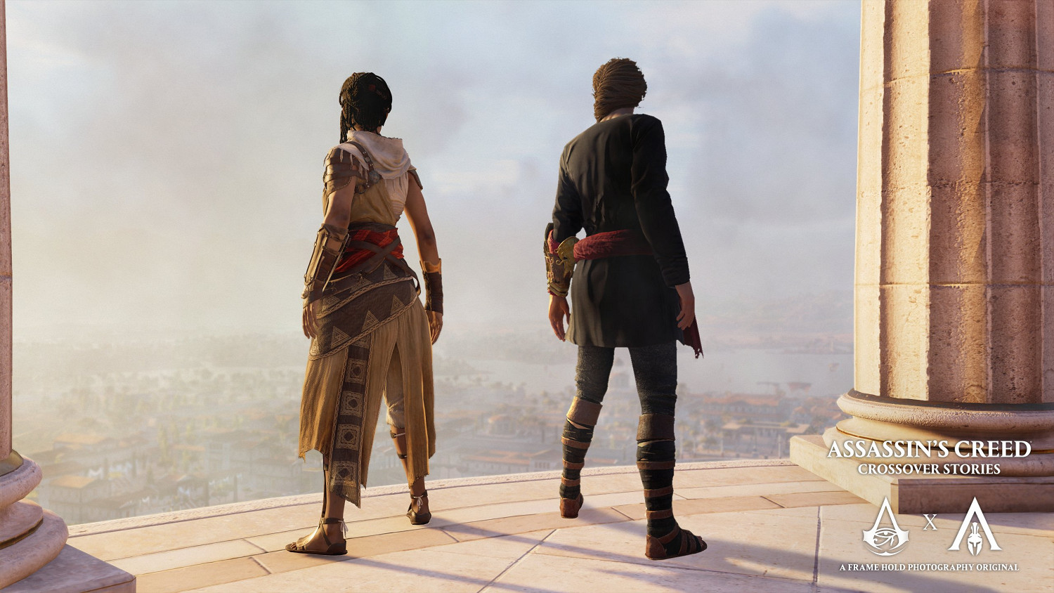 神話三部曲！飯製《AC起源》連動《AC奧德賽》宣傳圖