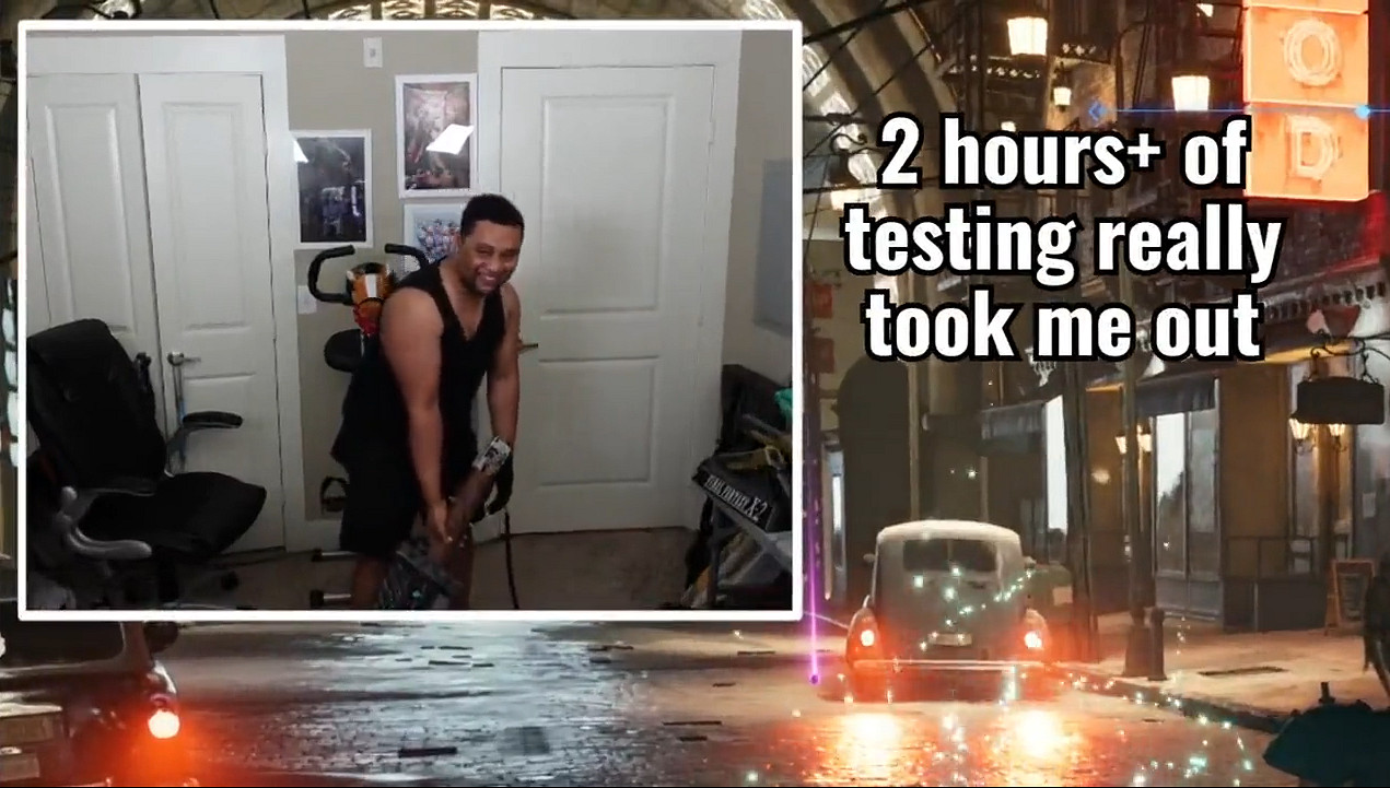 比健身環還能健身！大神自製破壞劍操控遊玩《FF7:re》