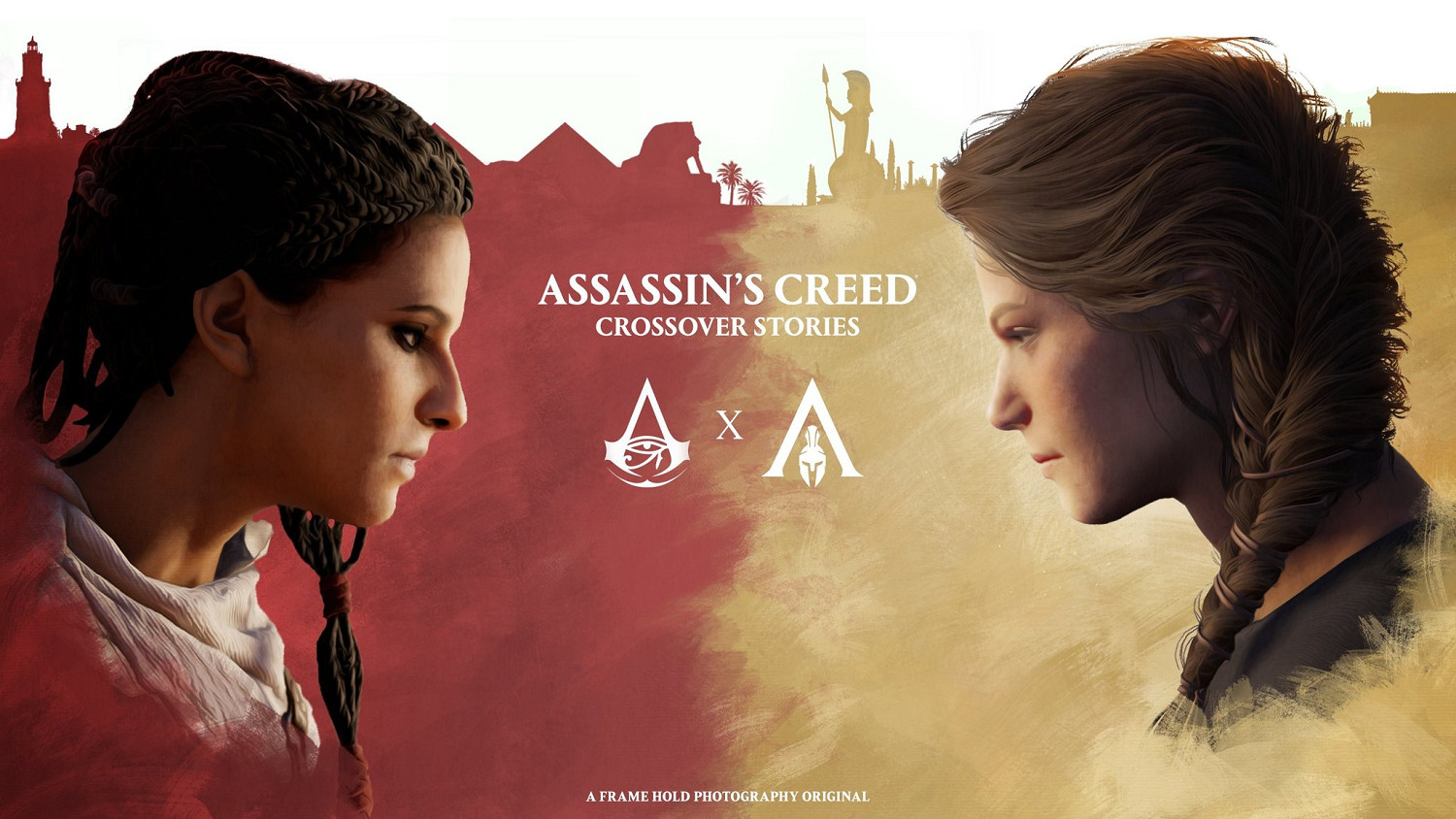 神話三部曲！飯製《AC起源》連動《AC奧德賽》宣傳圖