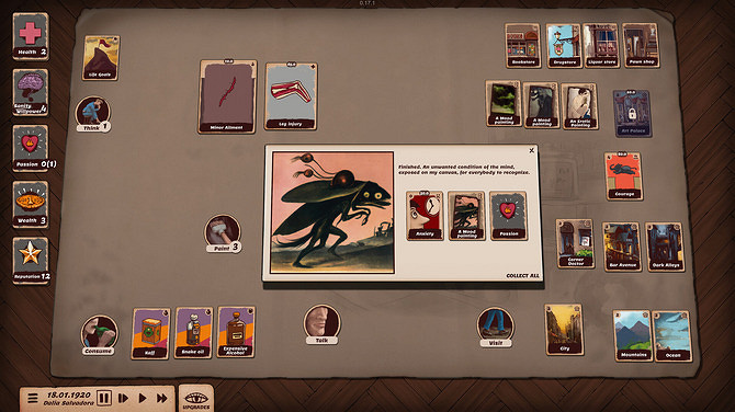 rougelite卡牌模擬《藝術生活模擬》正式版Steam發售