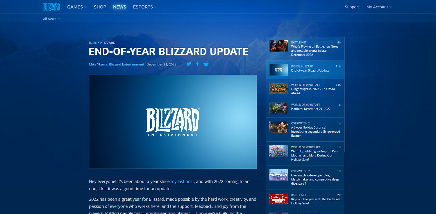 明年初更多消息!暴雪確認“暴雪嘉年華”於2023年回歸 明年初更多消息!暴雪確認“暴雪嘉年華”於2023年回歸