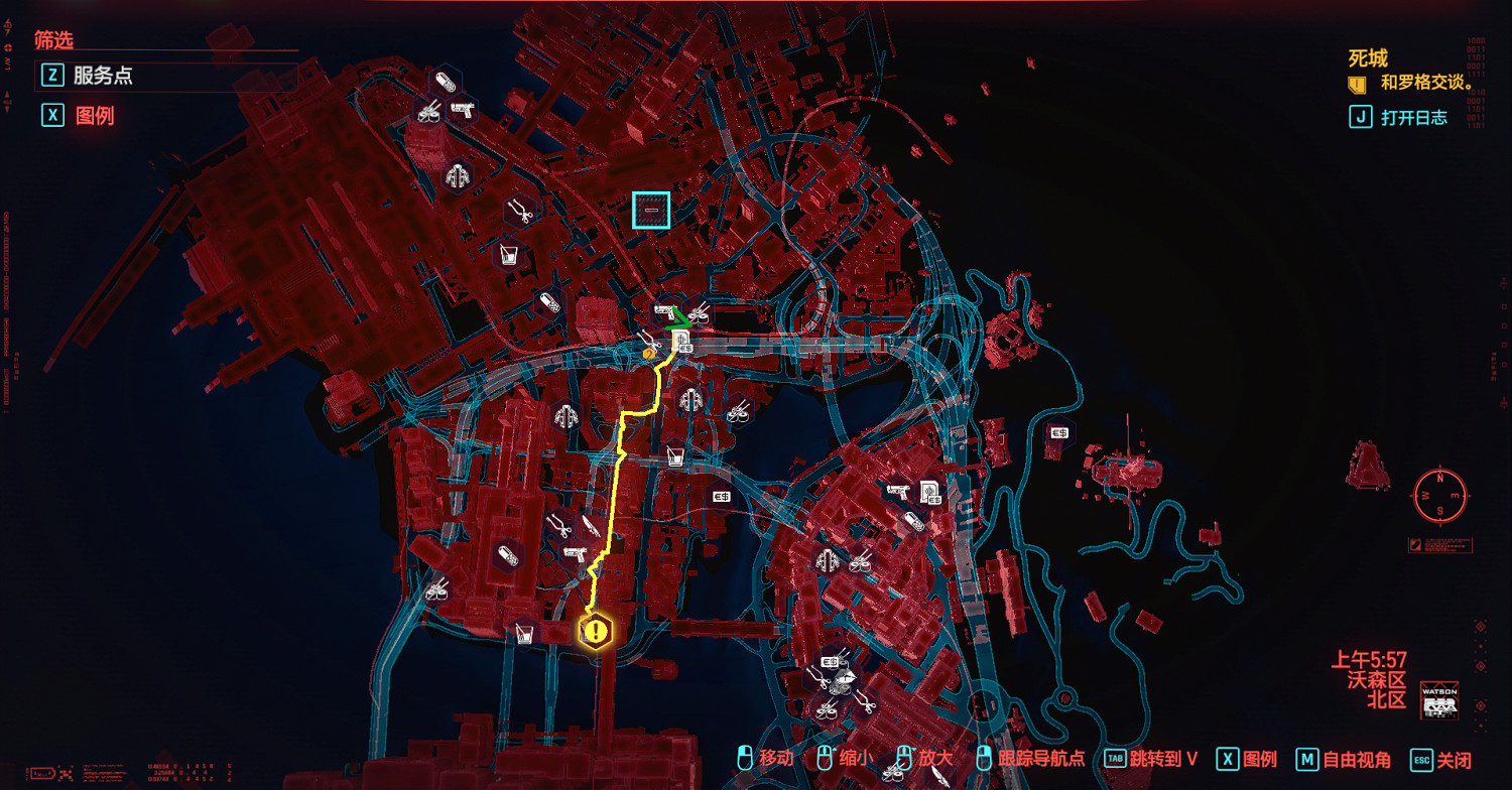 《電馭叛客2077》服務點在哪 服務點地圖位置詳解