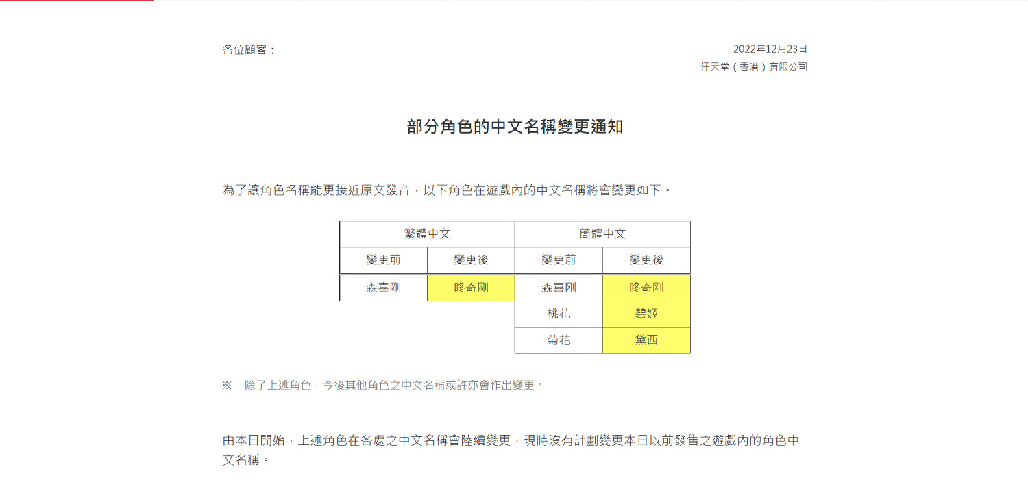 任天堂更改部分角色中文譯名！桃花公主變碧姬公主