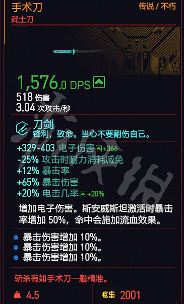 《電馭叛客2077》武士刀好用嗎？1.6版武士刀使用評測