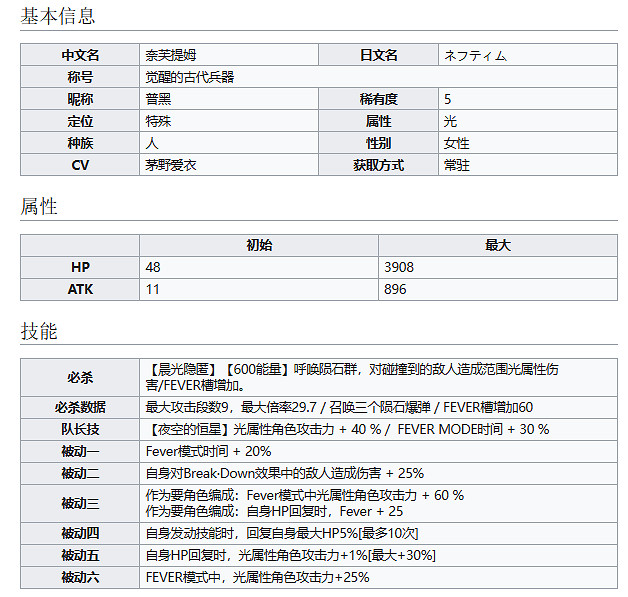 《彈射世界》覺醒的古代兵器奈芙提姆怎麽樣 普黑技能介紹 《彈射世界》覺醒的古代兵器奈芙提姆怎麽樣 普黑技能介紹