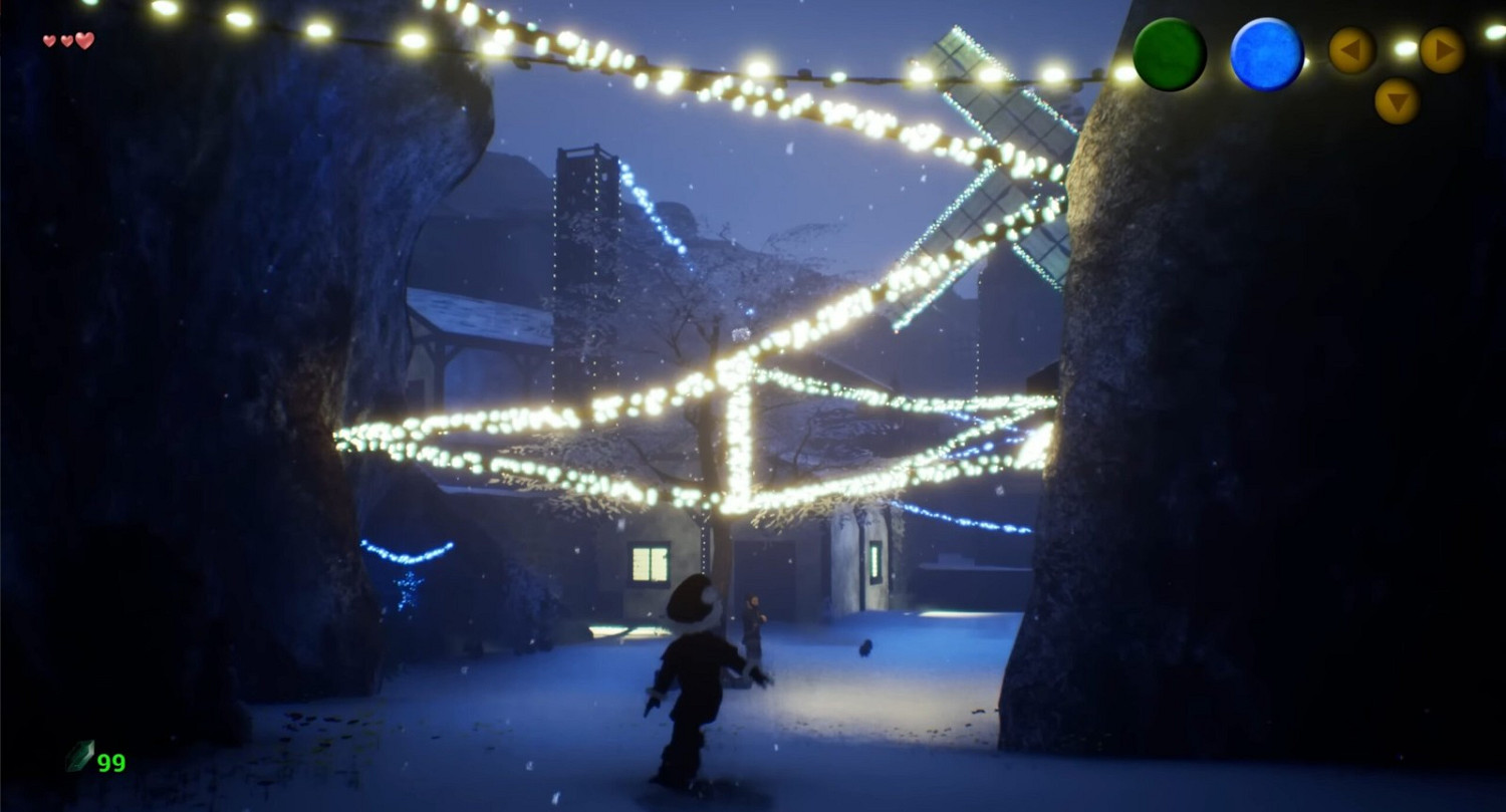 粉絲打造《薩爾達傳說：時之笛》虛幻5.1聖誕版展示