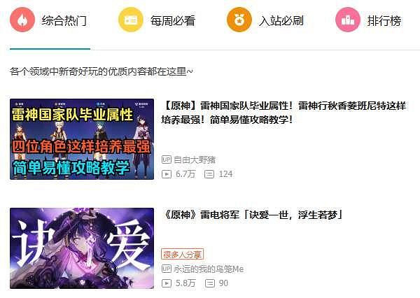 原神新卡池無腦衝就行?雷神復刻玩家狂喜 原神新卡池無腦衝就行?雷神復刻玩家狂喜