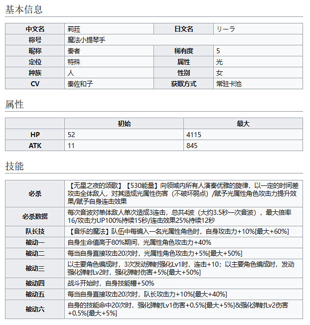 《彈射世界》魔法小提琴手莉菈怎麽樣 奏者技能介紹 《彈射世界》魔法小提琴手莉菈怎麽樣 奏者技能介紹