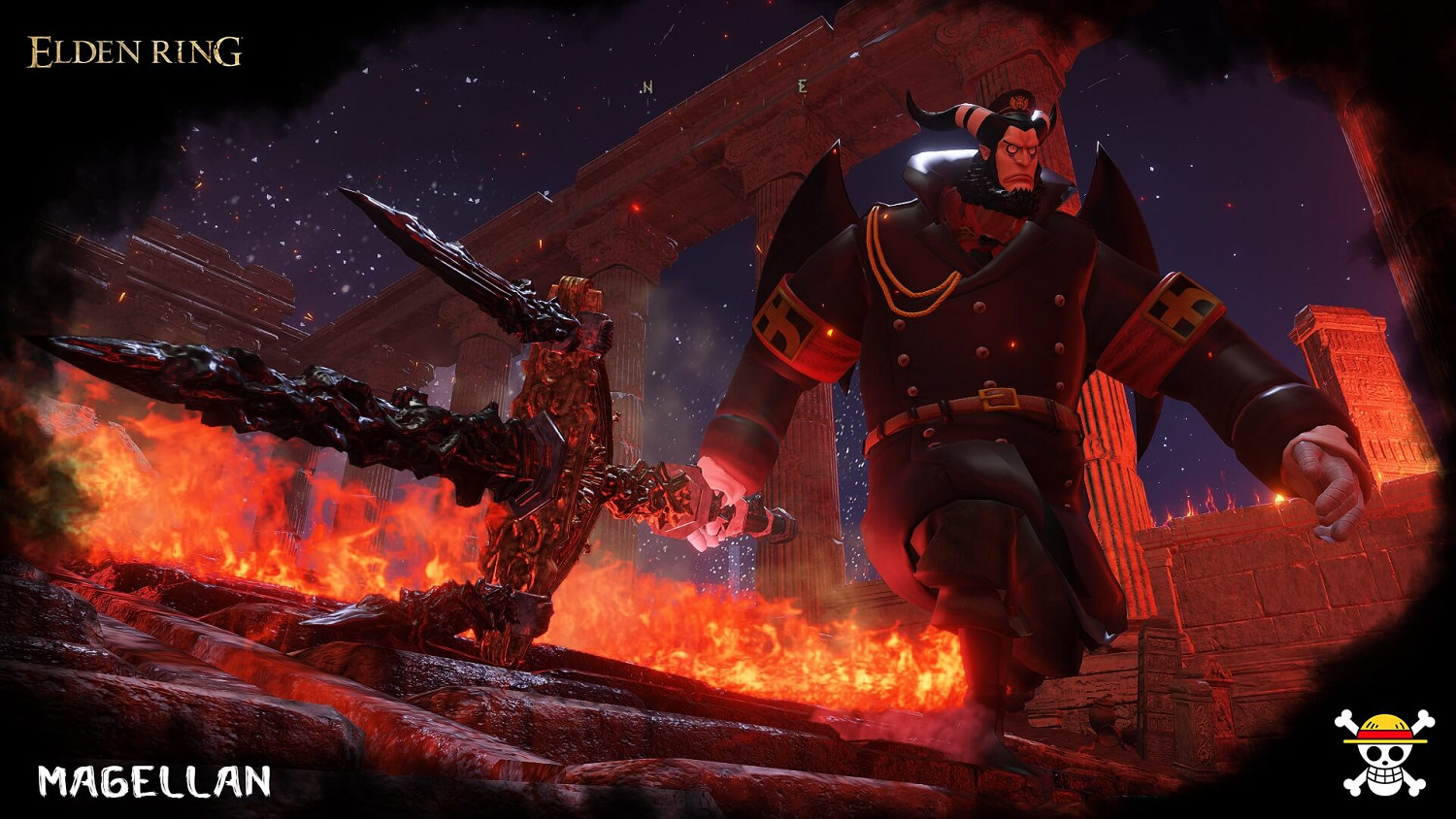 大量《海賊王》角色亂入！《艾爾登法環》海賊王MOD