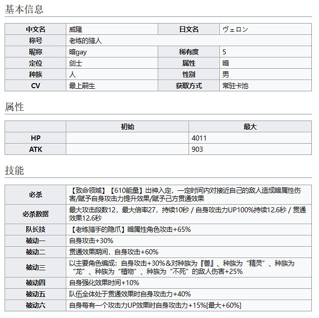 《彈射世界》老練的獵人威隆怎麽樣 暗gay技能介紹 《彈射世界》老練的獵人威隆怎麽樣 暗gay技能介紹