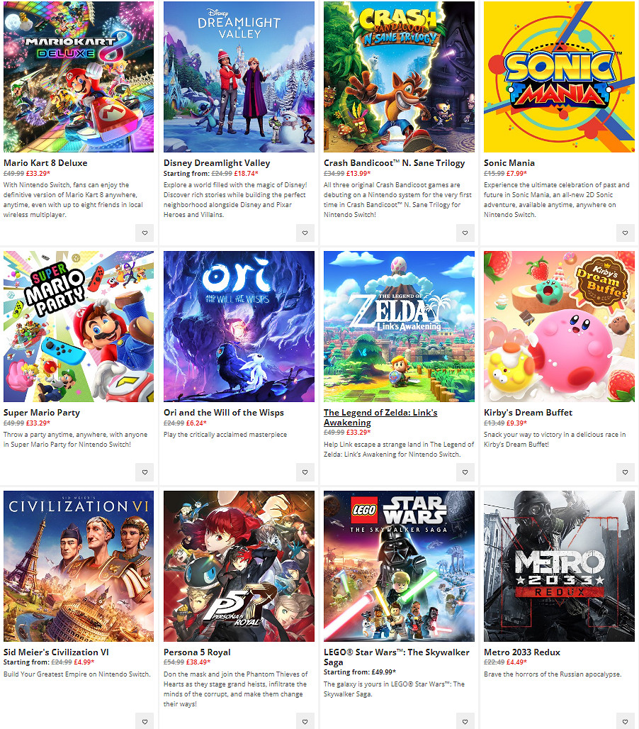 任天堂歐服eShop開啟新年優惠活動！多款大作打折