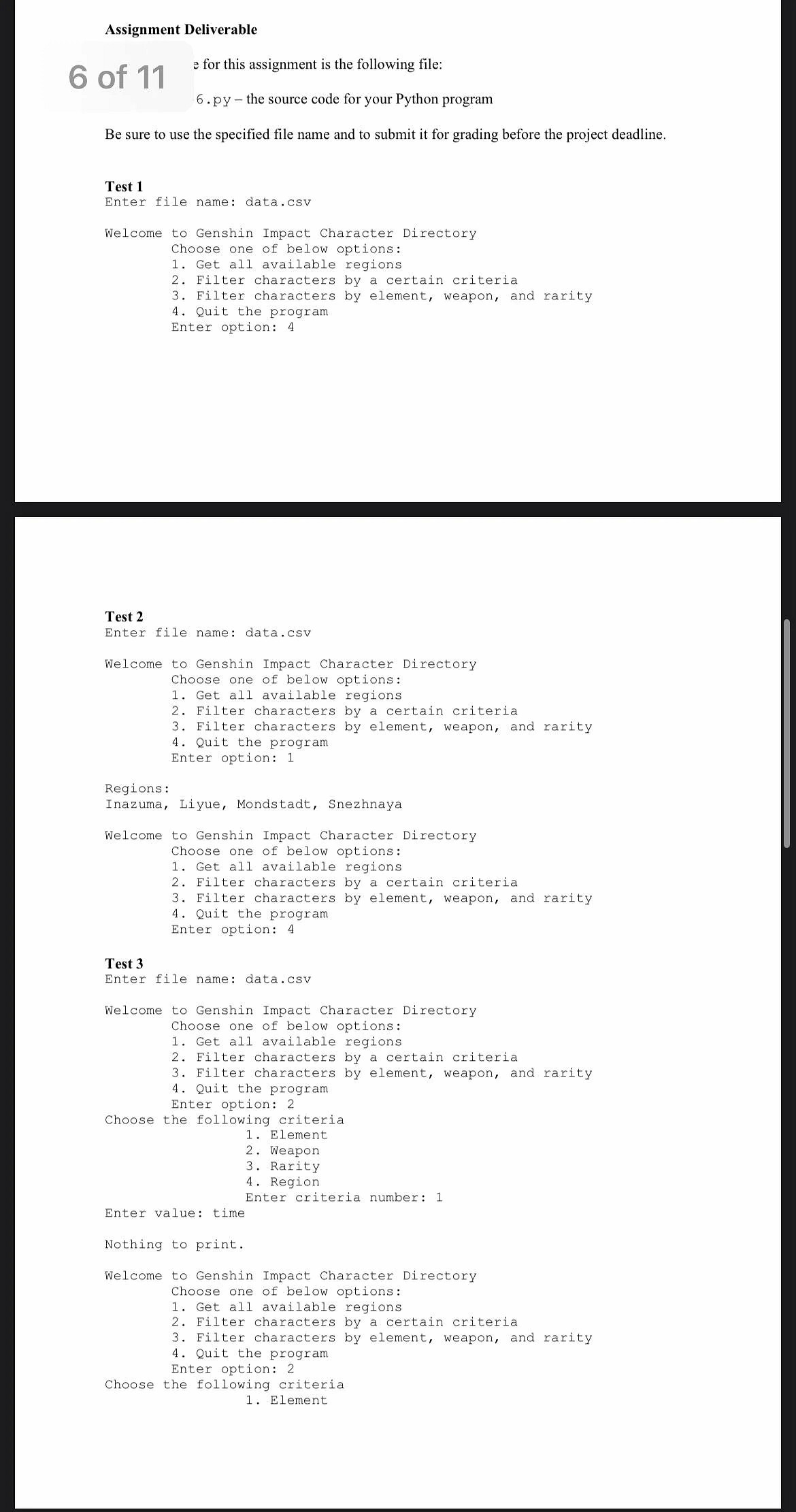 國外大學教授布置《原神》作業：把遊戲中的角色分類