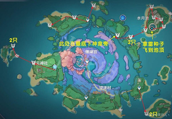 《原神》3.3版混沌真眼高效收集路線 混沌真眼最新收集路線 《原神》3.3版混沌真眼高效收集路線 混沌真眼最新收集路線