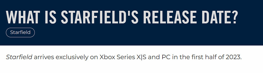 B社官方問答頁面顯示：2023上半年正式發售《星空》！