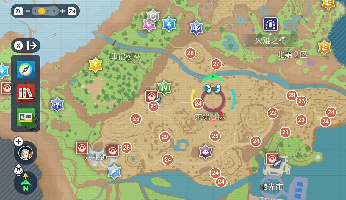 《寶可夢朱紫》訓練家坐標地圖分享 訓練家在哪裡？