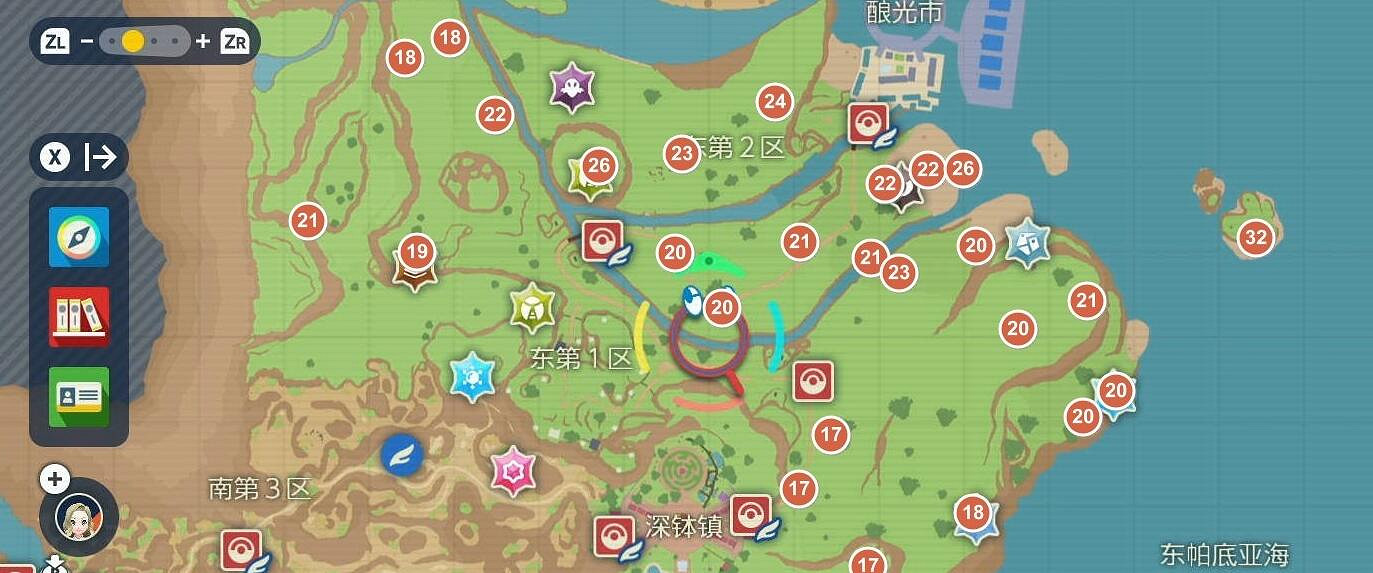 《寶可夢朱紫》訓練家坐標地圖分享 訓練家在哪裡？