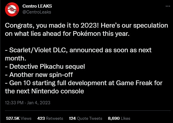 消息透露寶可夢新作動向 10代寶可夢面向任天堂下代主機開發啟動 消息透露寶可夢新作動向 10代寶可夢面向任天堂下代主機開發啟動