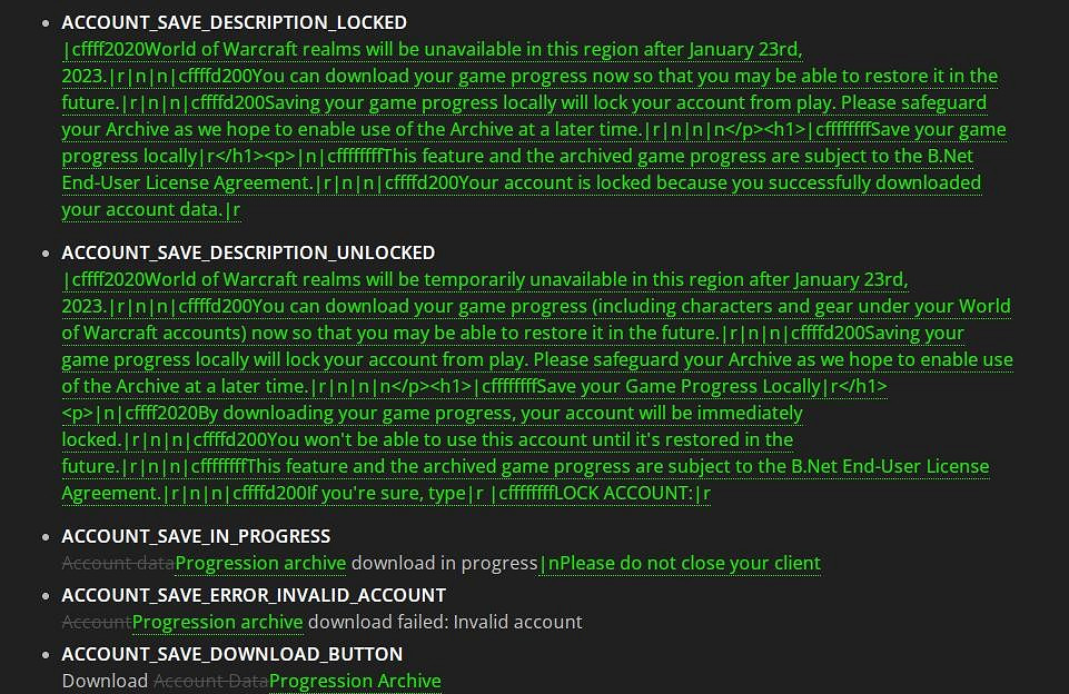 《魔獸世界》中國關服存檔怎麽辦：玩家自己本地保存
