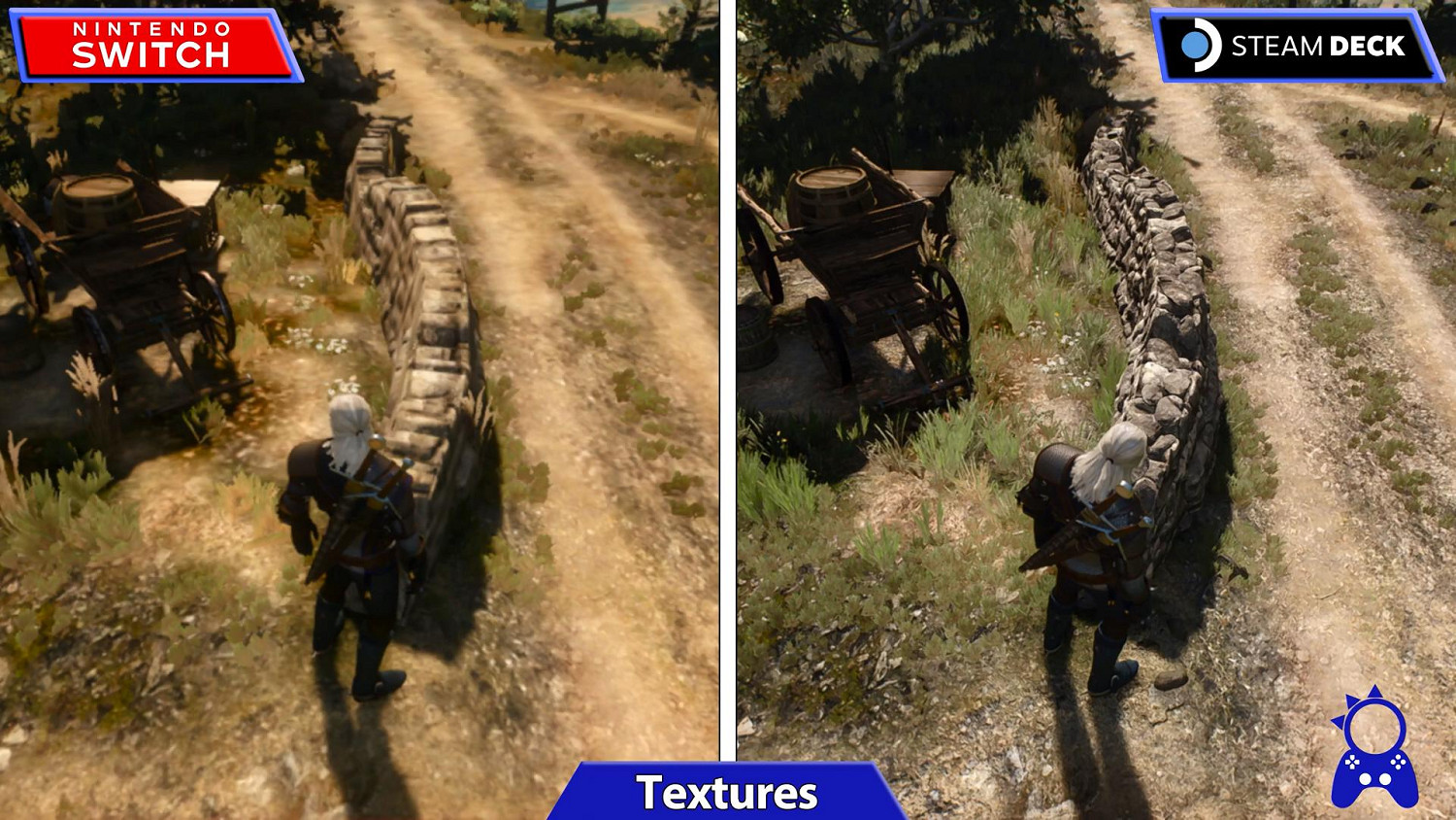 掌機對決!《巫師3》Switch與Steam Deck畫面對比 掌機對決!《巫師3》Switch與Steam Deck畫面對比