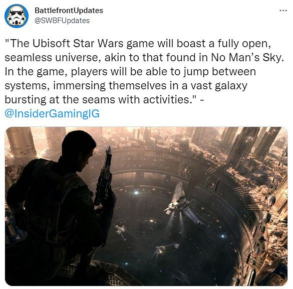 傳育碧《星際大戰》類似無人深空 有巨大開放的宇宙 傳育碧《星際大戰》類似無人深空 有巨大開放的宇宙