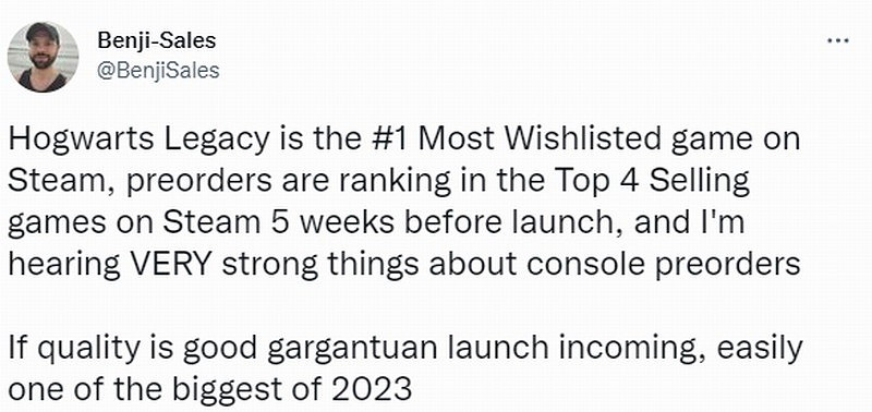 《霍格華茲之遺》爭議多但仍受歡迎 穩居願望單榜首