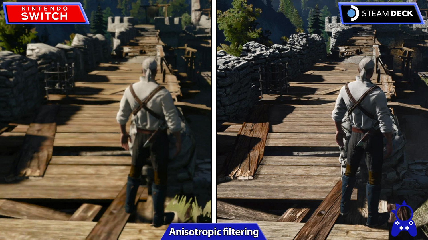掌機對決!《巫師3》Switch與Steam Deck畫面對比 掌機對決!《巫師3》Switch與Steam Deck畫面對比