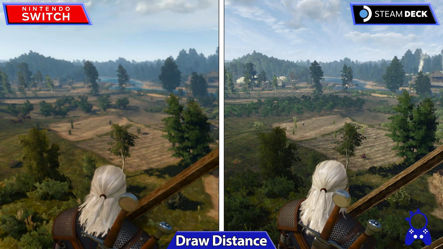 掌機對決!《巫師3》Switch與Steam Deck畫面對比 掌機對決!《巫師3》Switch與Steam Deck畫面對比