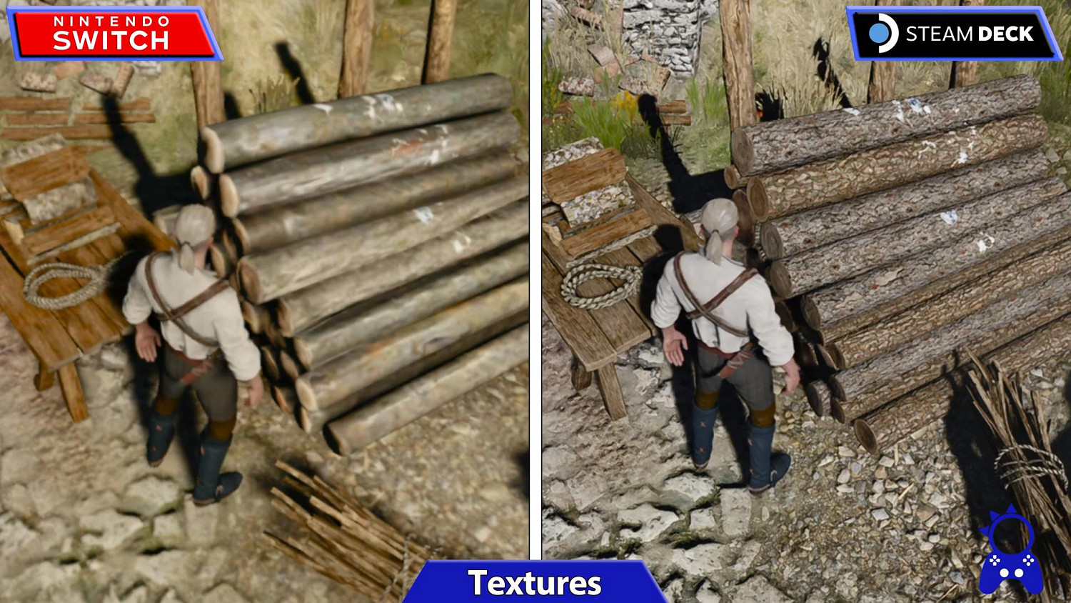 掌機對決!《巫師3》Switch與Steam Deck畫面對比 掌機對決!《巫師3》Switch與Steam Deck畫面對比