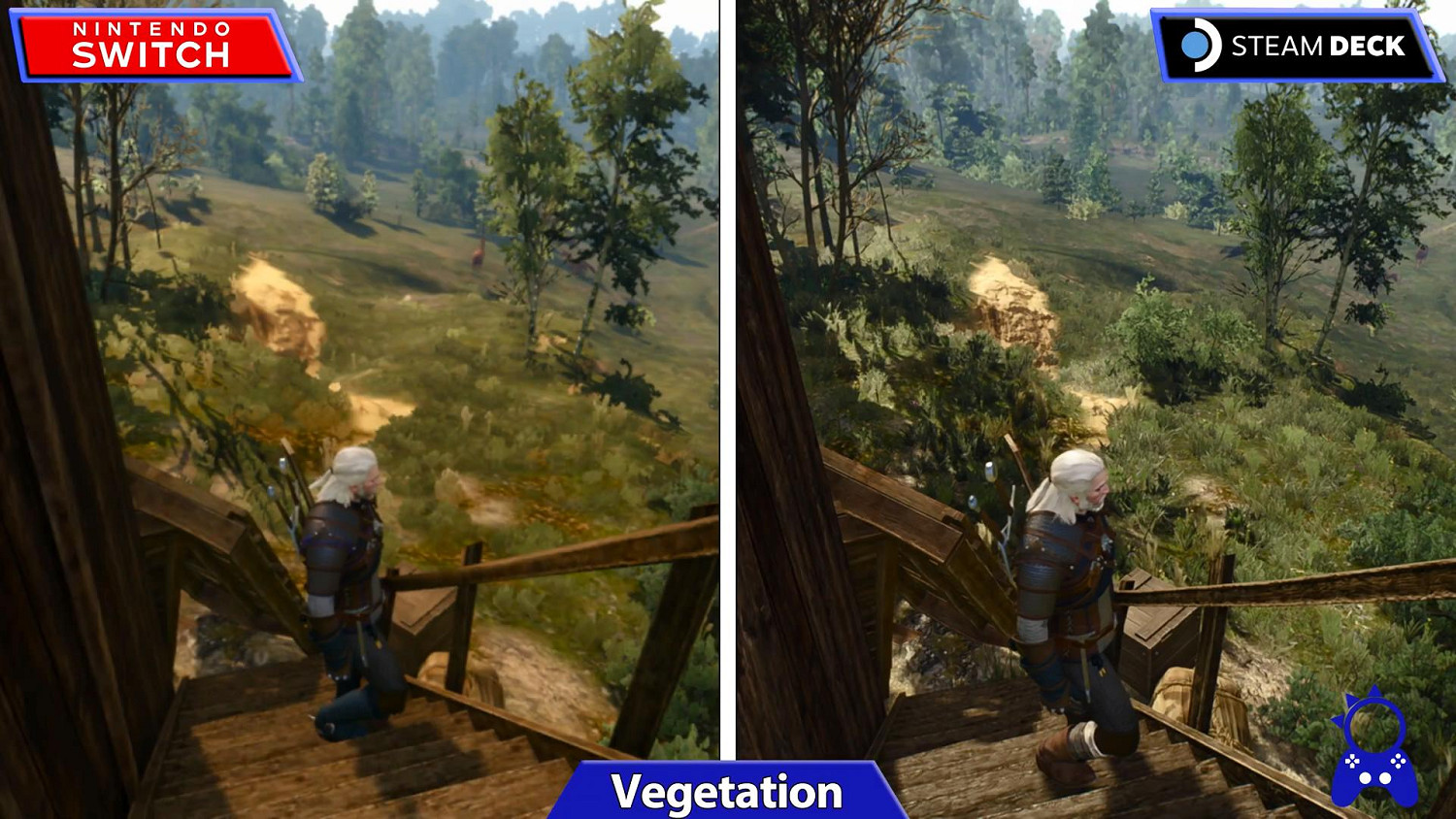 掌機對決!《巫師3》Switch與Steam Deck畫面對比 掌機對決!《巫師3》Switch與Steam Deck畫面對比