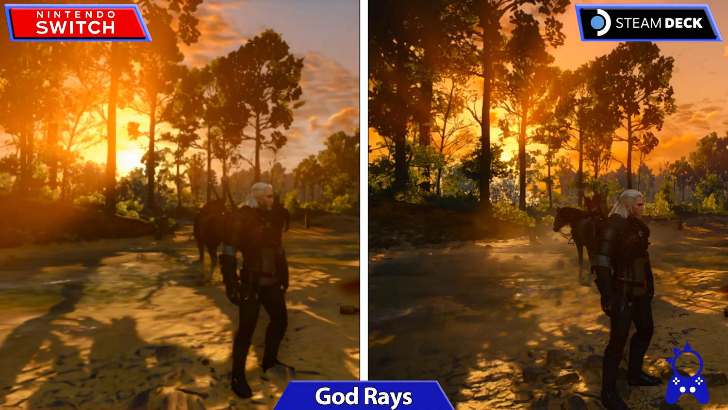 掌機對決!《巫師3》Switch與Steam Deck畫面對比 掌機對決!《巫師3》Switch與Steam Deck畫面對比