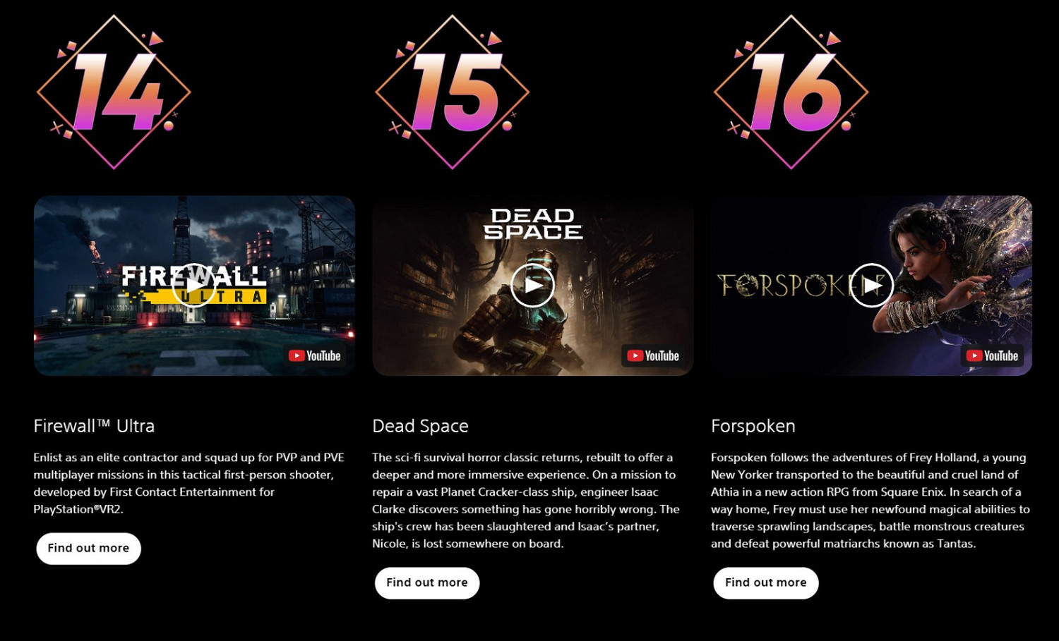 PlayStation官網公布2023年可以期待的23款遊戲