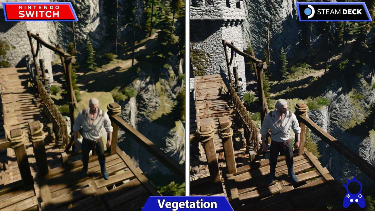 掌機對決!《巫師3》Switch與Steam Deck畫面對比 掌機對決!《巫師3》Switch與Steam Deck畫面對比