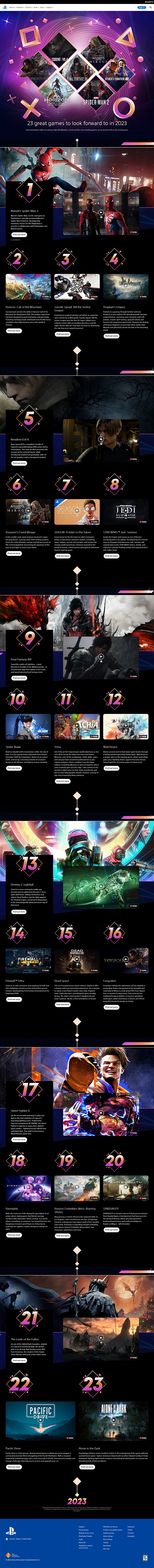 今年登陸PlayStation平台的23款新遊戲：你最期待的是？