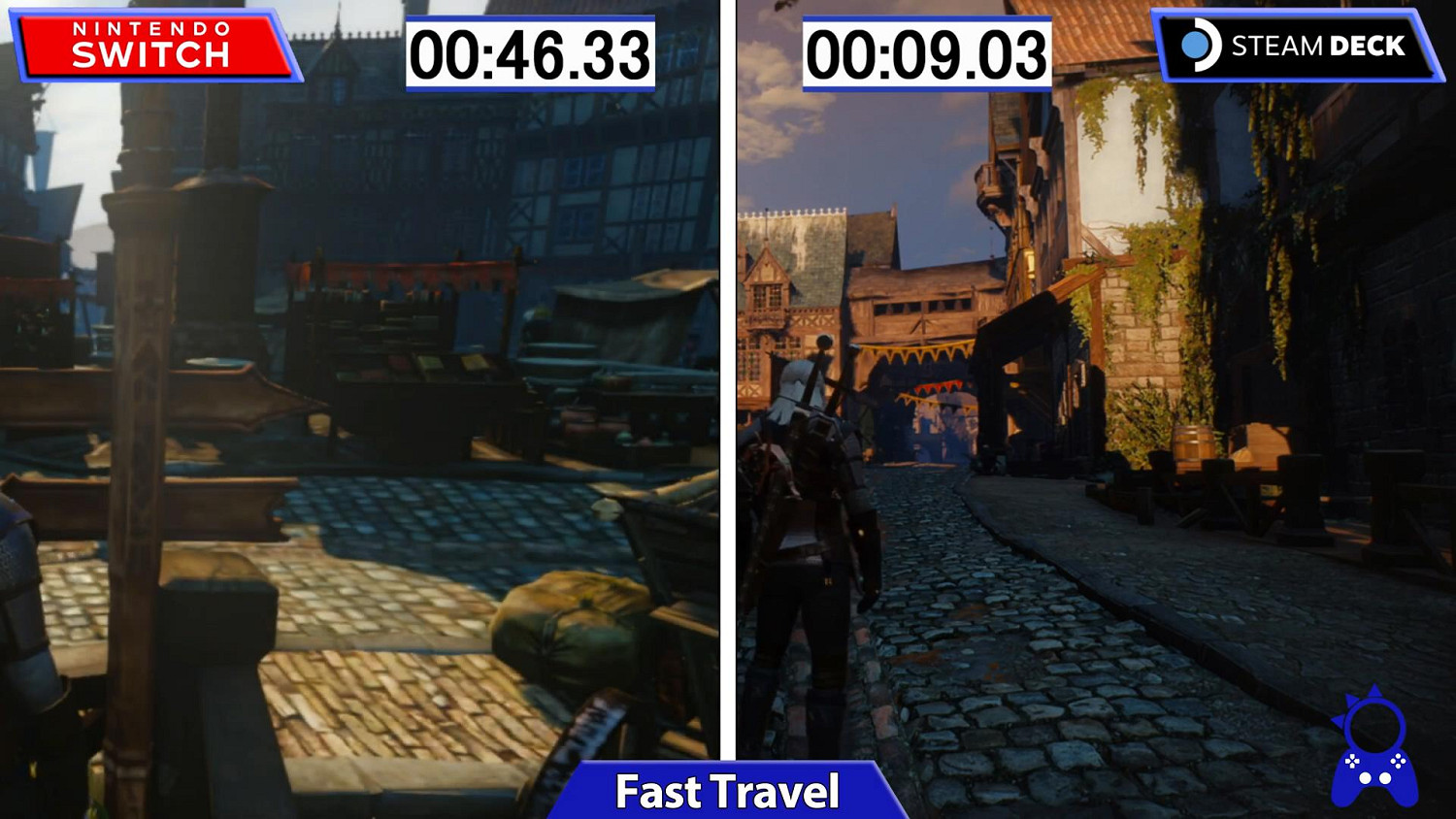 掌機對決!《巫師3》Switch與Steam Deck畫面對比 掌機對決!《巫師3》Switch與Steam Deck畫面對比