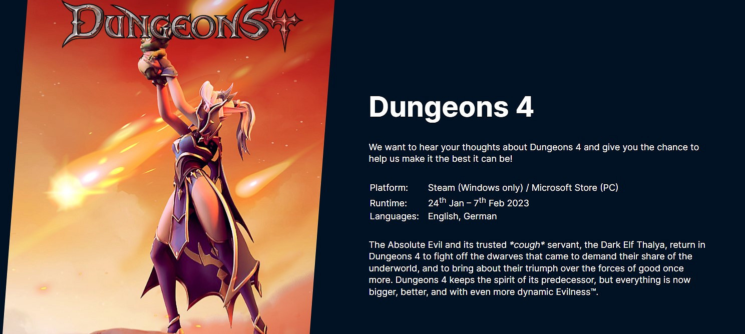 《地下城4》招募封閉Beta測試玩家 1月24日開啟