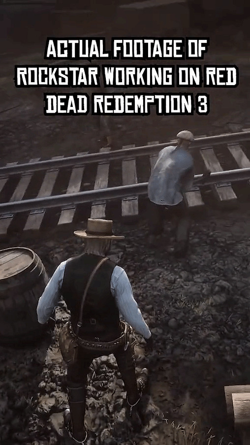 玩家發現！《荒野大鏢客》中鐵路工人真的在修鐵軌！