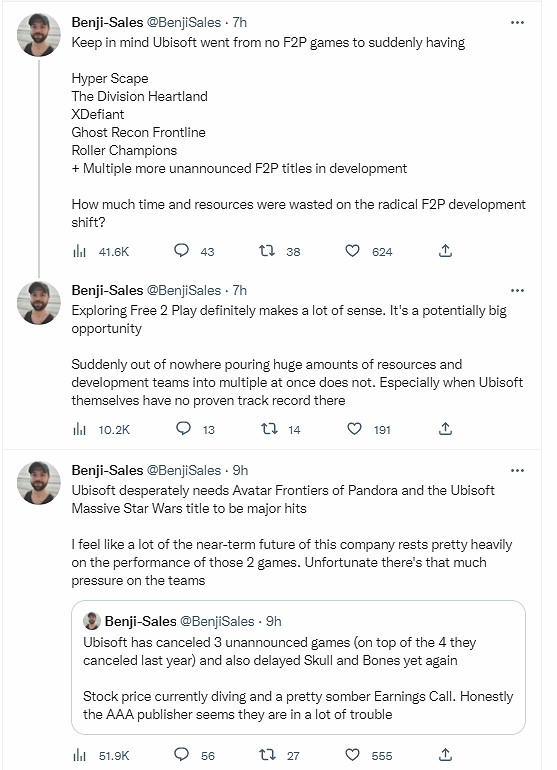 分析師:育碧不該執著於免費遊戲 浪費太多時間和資源 分析師:育碧不該執著於免費遊戲 浪費太多時間和資源