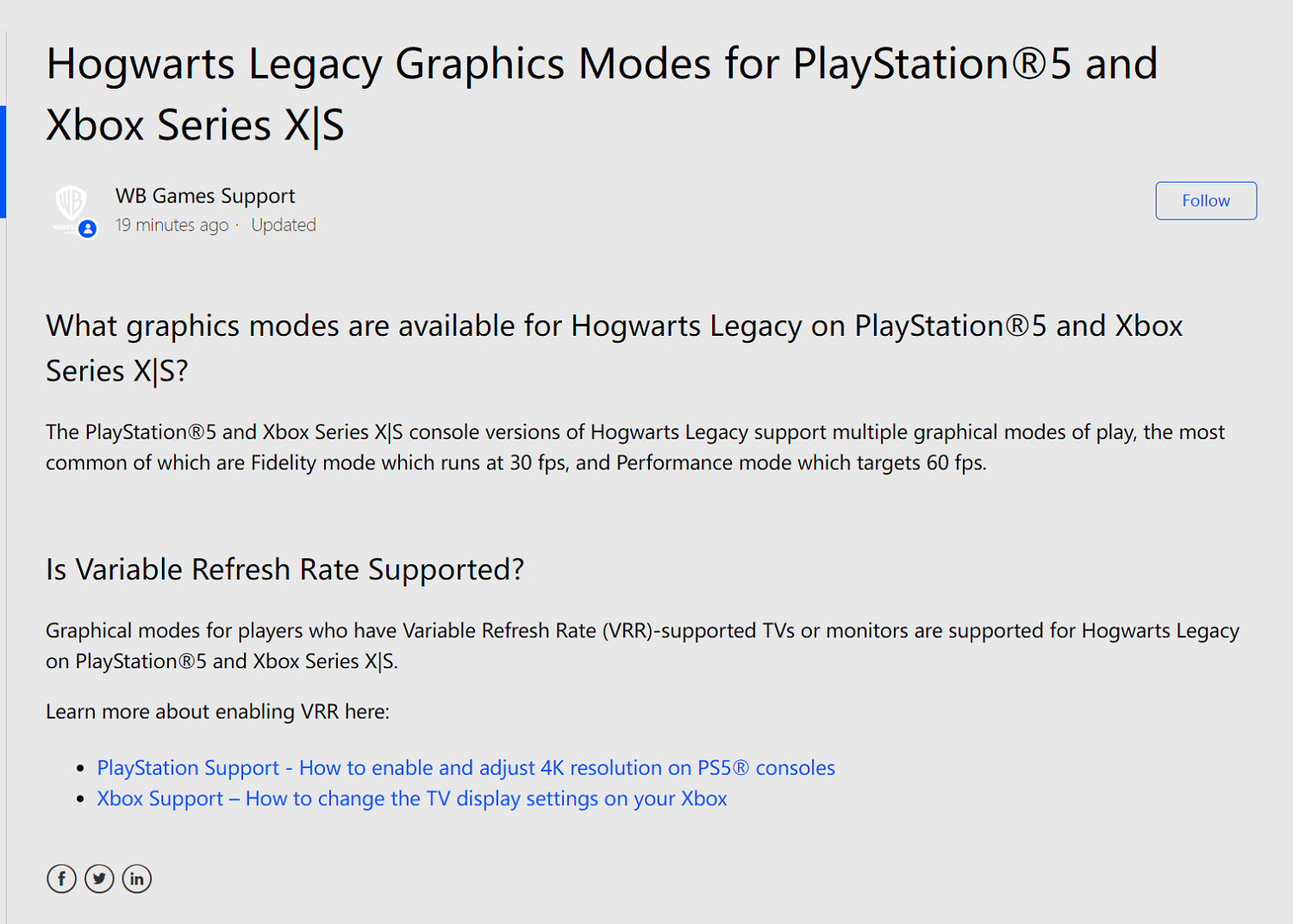 《霍格華茲之遺》主機版畫面模式:支援60幀和VRR 《霍格華茲之遺》主機版畫面模式:支援60幀和VRR