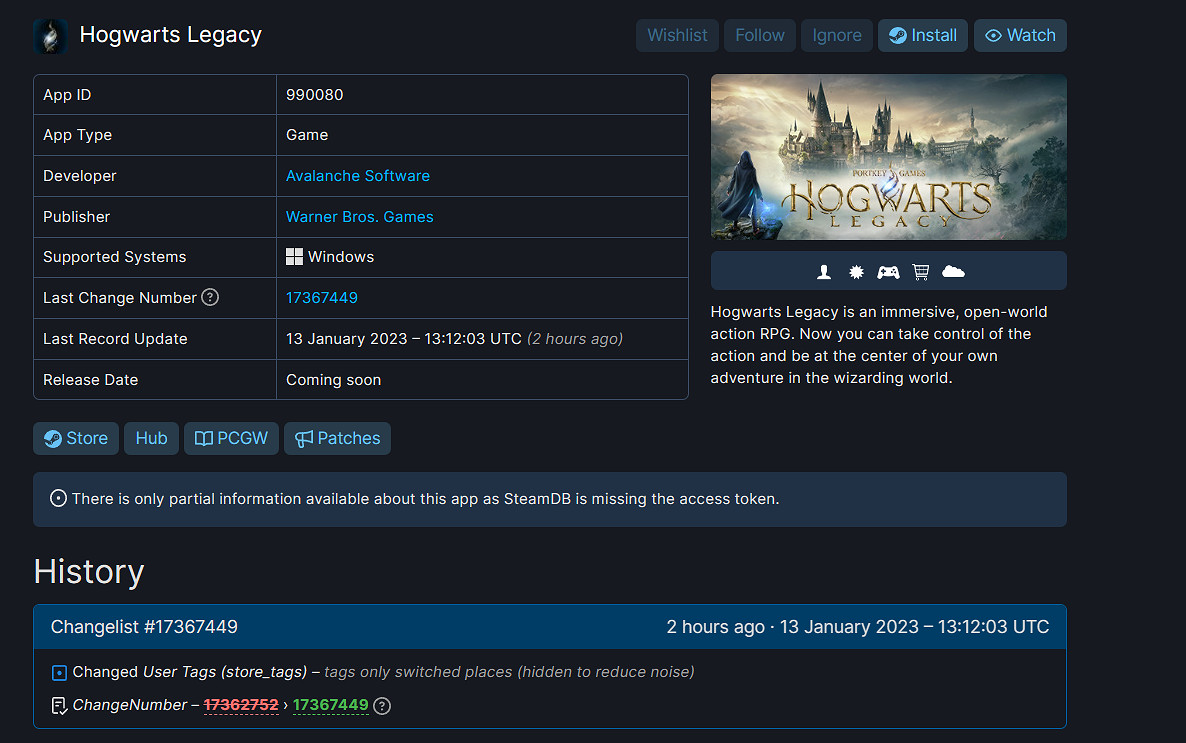 《霍格華茲之遺》Steam頁面發售日突然隱藏！要跳票?