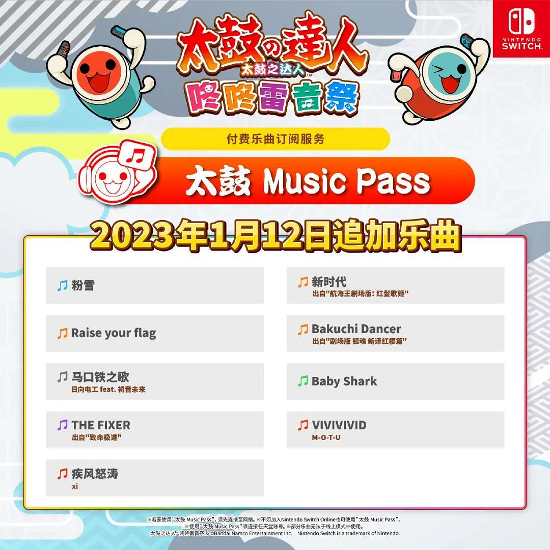 NS新聞 太鼓達人曲庫更新 多款遊戲聚集發售