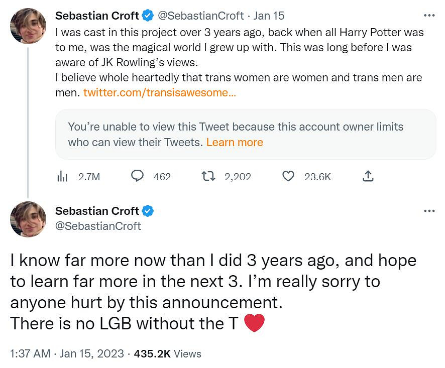 網飛演員出演《霍格華茲之遺》引爭議！本人出面回應