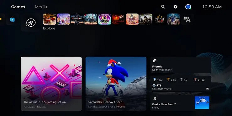 外媒細數PS5 10個需改進的細節 主頁面、系統主題等